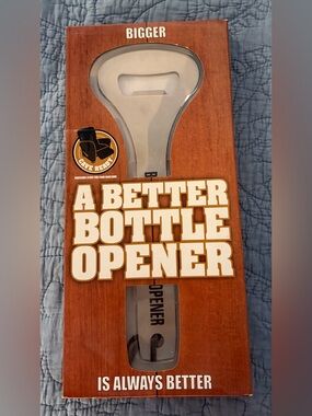 NIB Huge Metal Bigger Better Bottle Opener